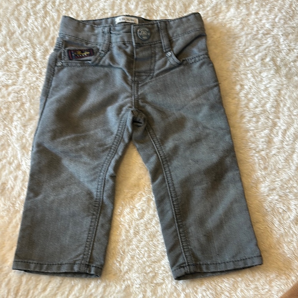 Kids Grey Denim Pants